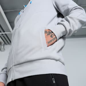 Mercedes-AMG PETRONAS Men's Motorsport Hooded Sweatshirt, Mercedes Team Silver, extralarge-IND