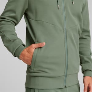 Men Colorblock Zip Up Hoodie Sports Hooded Sweatshirt Coat Track