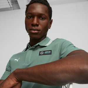 Mercedes-AMG PETRONAS Men's Motorsport Polo, Eucalyptus, extralarge