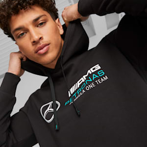 Mercedes-AMG PETRONAS Men's Motorsport Hoodie, PUMA Black, extralarge-IND