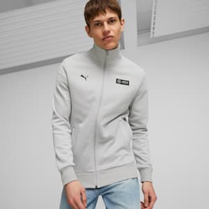 Chamarra de automovilismo Mercedes-AMG PETRONAS para hombre, Mercedes Team Silver, extralarge