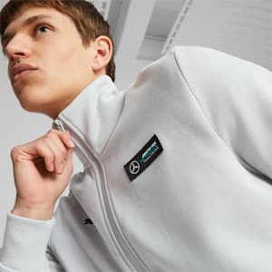 Mercedes-AMG PETRONAS Men's Motorsport Jacket, Mercedes Team Silver, extralarge-IND