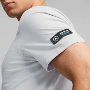 Camiseta de automovilismo Mercedes-AMG PETRONAS para hombre, Mercedes Team Silver, extragrande