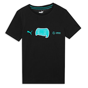 Mercedes-AMG Petronas Motorsport Youth Graphic Tee, PUMA Black, extralarge-IND