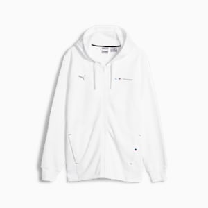 BMW M Motorsport Men's Hooded Sweat Jacket, PUMA White, extralarge-IND