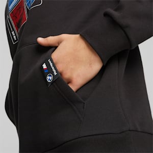 Sudadera con capucha estampada BMW M Motorsport para hombre, PUMA Black, extralarge