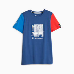 BMW M Motorsport Youth Car Graphic Tee, Pro Blue-M Color, extralarge-IND