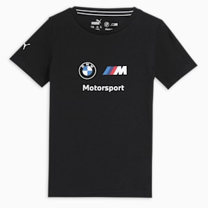 BMW M Motorsport Youth Logo Tee, PUMA Black, extralarge-IND