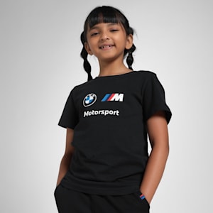 BMW M Motorsport Youth Logo Tee, PUMA Black, extralarge-IND