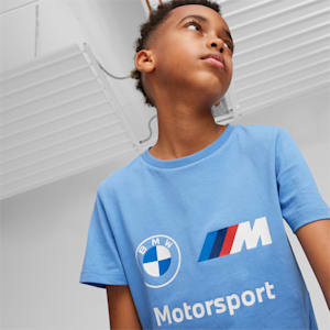 BMW M Motorsport Youth Logo Tee, Blue Skies, extralarge-IND