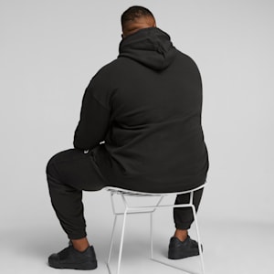 DOWNTOWN Men's Logo Hoodie, PUMA Black, extralarge