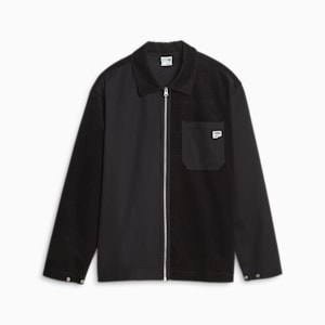 DOWNTOWN Men's Corduroy Shirt, PUMA Black, extralarge-IND