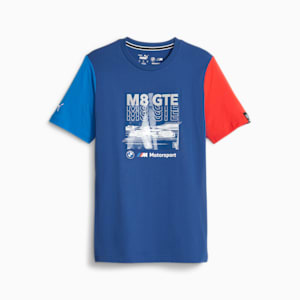 BMW M Motorsport Men's Car Graphic Tee, Pro Blue-M Color, extralarge