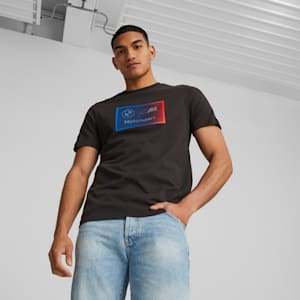 BMW M Motorsport Men's Logo T-shirt, PUMA Black, extralarge-IND