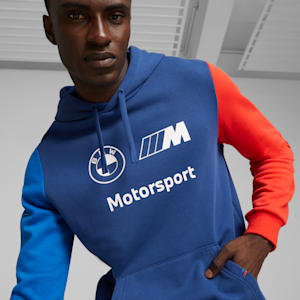 BMW M Motorsport Men's Fleece Hoodie, Pro Blue-M Color, extralarge-IND