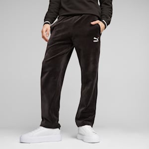 T7 Men's Velour Track Pants, PUMA Black, extralarge-GBR