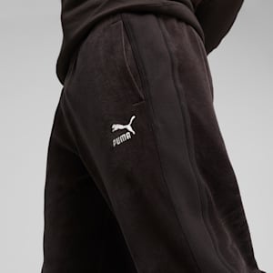 メンズ T7 ベロア トラックパンツ, PUMA Black, extralarge-JPN