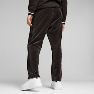 メンズ T7 ベロア トラックパンツ, PUMA Black, extralarge-JPN