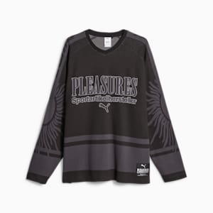 Jersey de hockey sobre hielo PUMA x PLEASURES para hombre, PUMA Black, extralarge