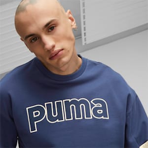 メンズ PUMA TEAM クルー スウェット, Persian Blue, extralarge-JPN