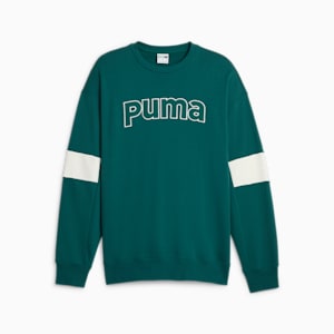 メンズ PUMA TEAM クルー スウェット, Malachite, extralarge-JPN
