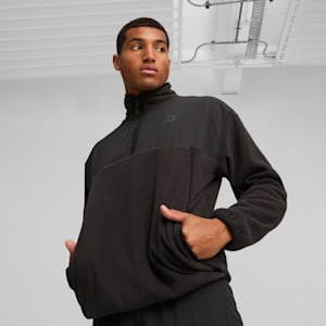 Puma black shoes shop mens quarter zip