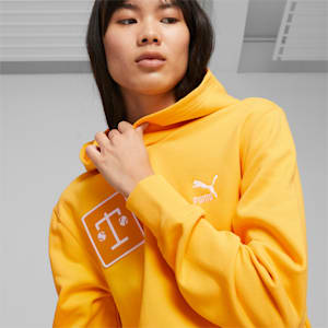 Yellow puma hoodie on sale