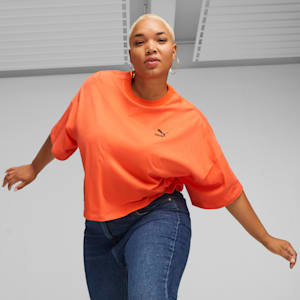 CLASSICS Women's Oversized Tee, Hot Heat, extralarge