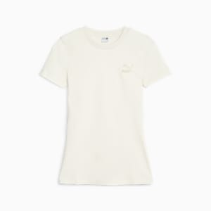 Playera estrecha y acanalada para mujer Classics, no color, extralarge
