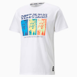Rebound Hoops Men's T-Shirt, Puma White