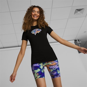 Camiseta entallada CLASSICS para mujer, PUMA Black