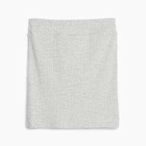 Falda de canalé Classics para mujer, Light Gray Heather, extralarge