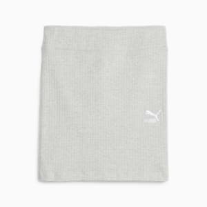 Falda de canalé Classics para mujer, Light Gray Heather, extralarge