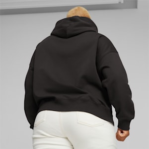 CLASSICS Women's Oversized Hoodie, PUMA Black, extralarge-IND