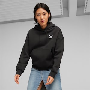 CLASSICS Women's Oversized Hoodie, PUMA Black, extralarge-IND