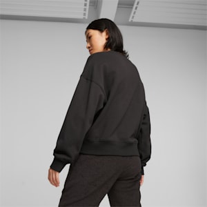 CLASSICS Women's Oversized Sweatshirt, PUMA Black, extralarge-IND