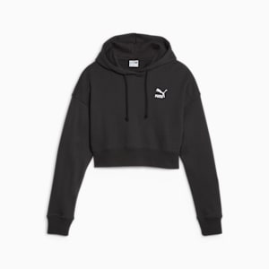 Classics Women's Cropped Hoodie, PUMA Black, extralarge-IND