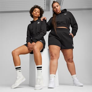 Classics Women's Cropped Hoodie, PUMA Black, extralarge-IND