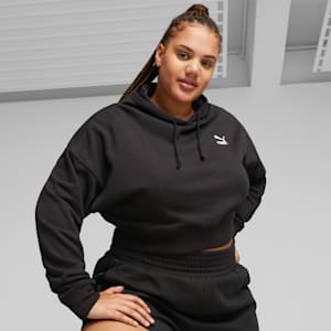 ウィメンズ CLASSICS クロップド フーディー TR, PUMA Black, extralarge-JPN