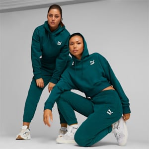 Classics Women's Cropped Hoodie, Malachite, extralarge-IND