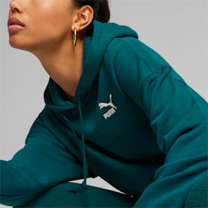 Classics Women's Cropped Hoodie, Malachite, extralarge-IND