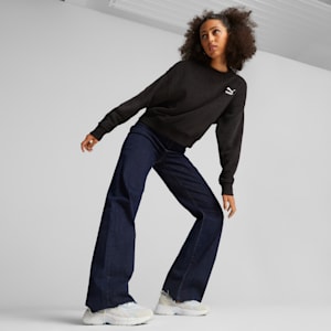 Classics Women's Crew Neck Sweatshirt, PUMA Black, extralarge