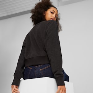 CLASSICS Women's Fleece Sweatshirt, PUMA Black, extralarge-GBR