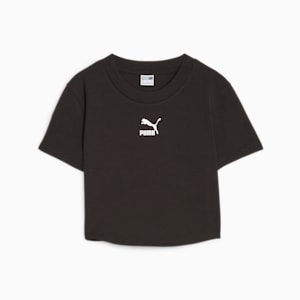 DARE TO Women's Cropped Tee, PUMA Black, extralarge-GBR