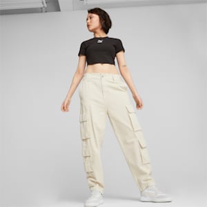 DARE TO Women's Cropped Tee, PUMA Black, extralarge-GBR