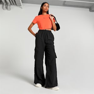 DARE TO Women's Cropped T-shirt, Hot Heat, extralarge-IND