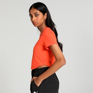 DARE TO Women's Cropped T-shirt, Hot Heat, extralarge-IND