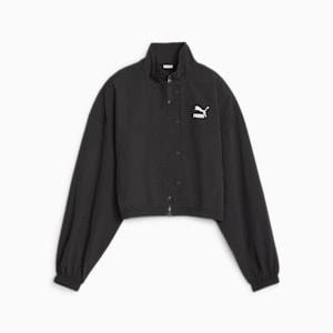 DARE TO Cropped Woven Women's Jacket, PUMA Black, extralarge-IND