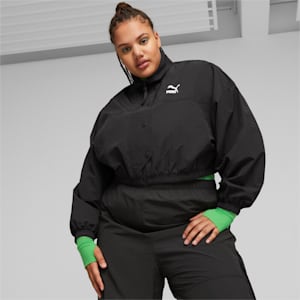 DARE TO Cropped Woven Women's Jacket, PUMA Black, extralarge-IND