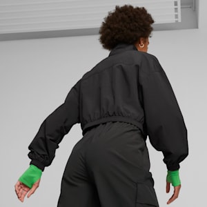 DARE TO Cropped Woven Jacket, PUMA Black, extralarge-GBR